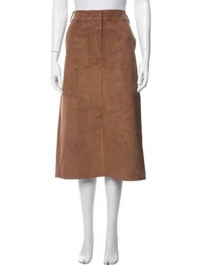 Pre-owned Tibi Midi Length Skirt In Brown