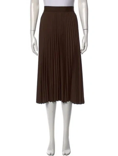 Pre-owned Tibi Midi Length Skirt In Brown
