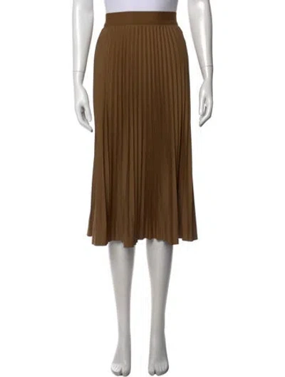 Pre-owned Tibi Midi Length Skirt In Brown