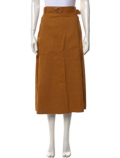 Pre-owned Tibi Midi Length Skirt In Brown