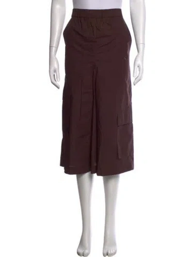 Pre-owned Tibi Midi Length Skirt In Brown