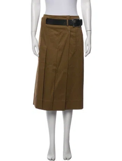 Pre-owned Tibi Midi Length Skirt In Brown