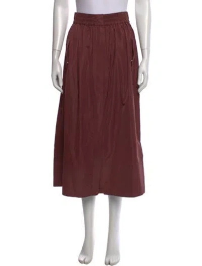 Pre-owned Tibi Midi Length Skirt In Brown