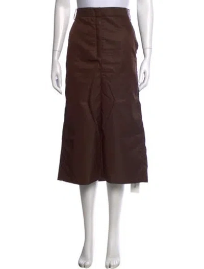 Pre-owned Tibi Midi Length Skirt In Burgundy