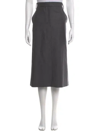 Pre-owned Tibi Midi Length Skirt In Gray