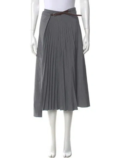 Pre-owned Tibi Midi Length Skirt In Gray