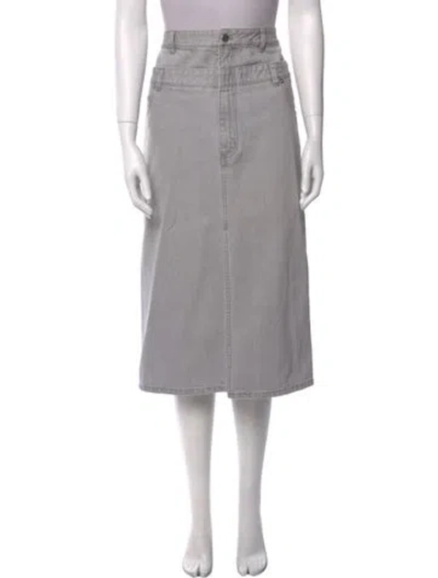 Pre-owned Tibi Midi Length Skirt In Gray
