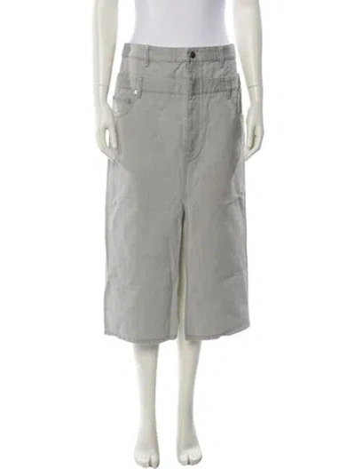 Pre-owned Tibi Midi Length Skirt In Gray