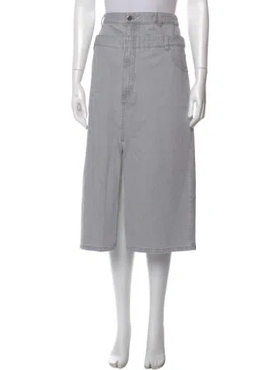 Pre-owned Tibi Midi Length Skirt In Gray
