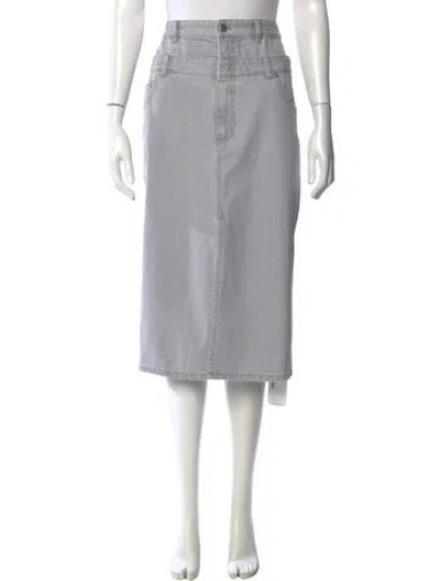 Pre-owned Tibi Midi Length Skirt In Gray