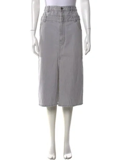Pre-owned Tibi Midi Length Skirt In Gray
