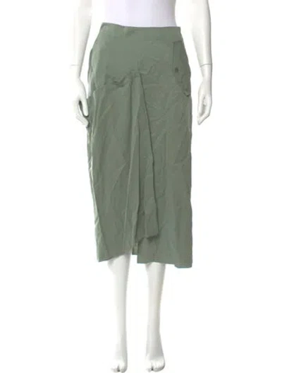 Pre-owned Tibi Midi Length Skirt In Green