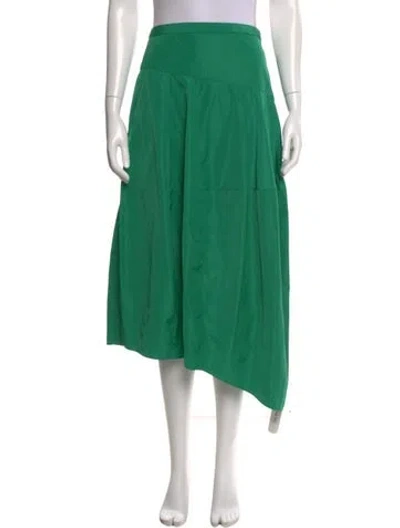 Pre-owned Tibi Midi Length Skirt In Green