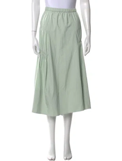 Pre-owned Tibi Midi Length Skirt In Green