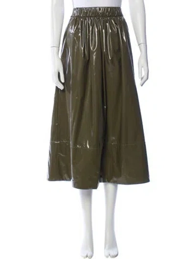 Pre-owned Tibi Midi Length Skirt In Green