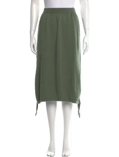 Pre-owned Tibi Midi Length Skirt In Green