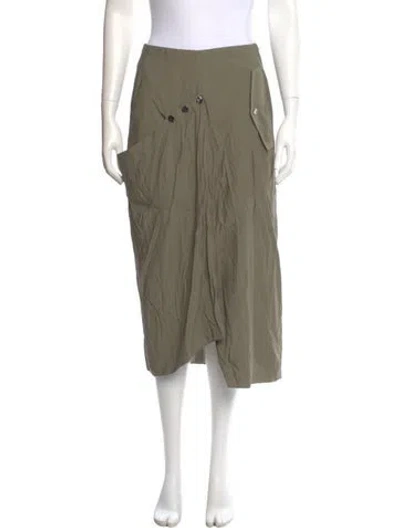 Pre-owned Tibi Midi Length Skirt In Green