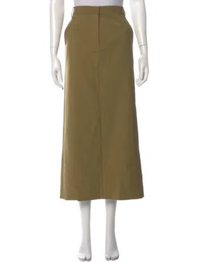 Pre-owned Tibi Midi Length Skirt In Green