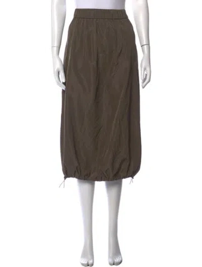 Pre-owned Tibi Midi Length Skirt In Green