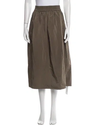 Pre-owned Tibi Midi Length Skirt In Green