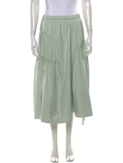 Pre-owned Tibi Midi Length Skirt In Green