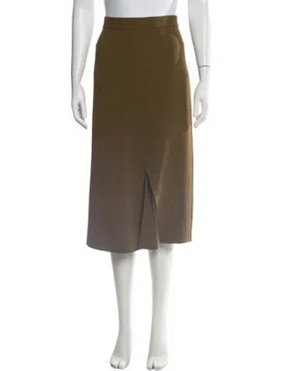 Pre-owned Tibi Midi Length Skirt In Green