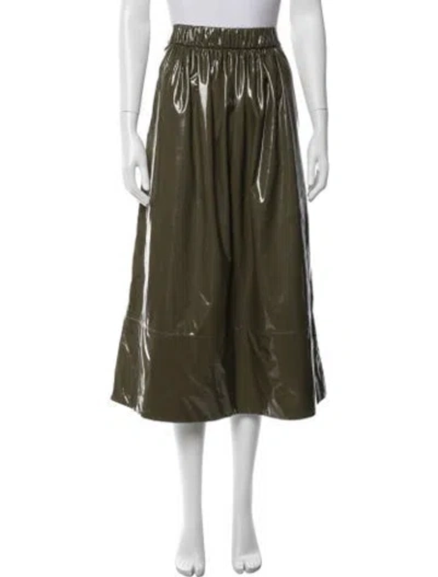 Pre-owned Tibi Midi Length Skirt In Green