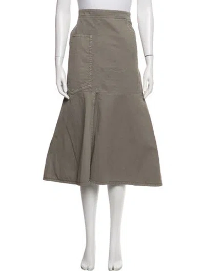 Pre-owned Tibi Midi Length Skirt In Green