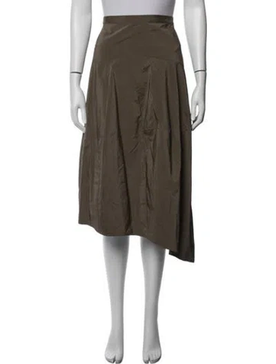 Pre-owned Tibi Midi Length Skirt In Green