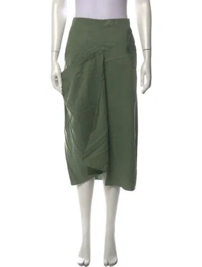 Pre-owned Tibi Midi Length Skirt In Green