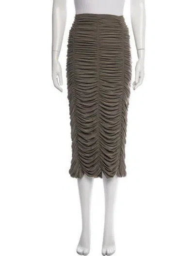 Pre-owned Tibi Midi Length Skirt In Green