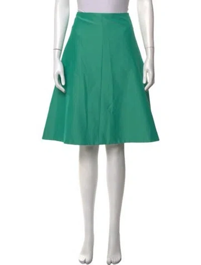 Pre-owned Tibi Midi Length Skirt In Green