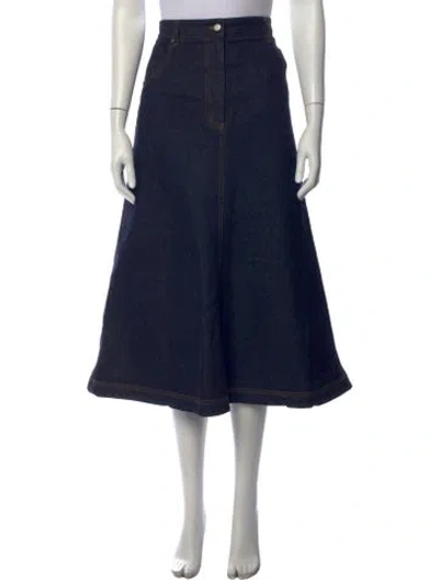 Pre-owned Tibi Midi Length Skirt In Grey