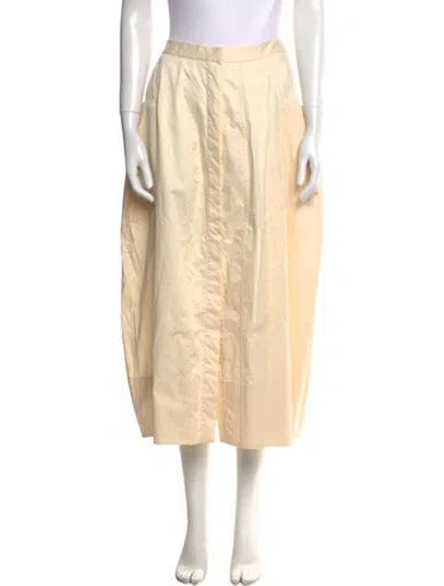 Pre-owned Tibi Midi Length Skirt In Orange