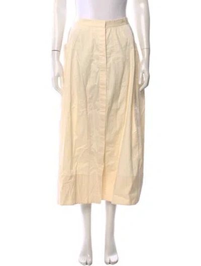 Pre-owned Tibi Midi Length Skirt In Orange