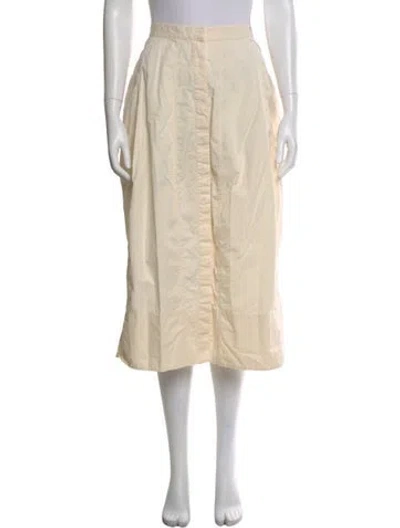 Pre-owned Tibi Midi Length Skirt In Orange