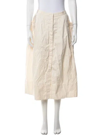 Pre-owned Tibi Midi Length Skirt In Orange