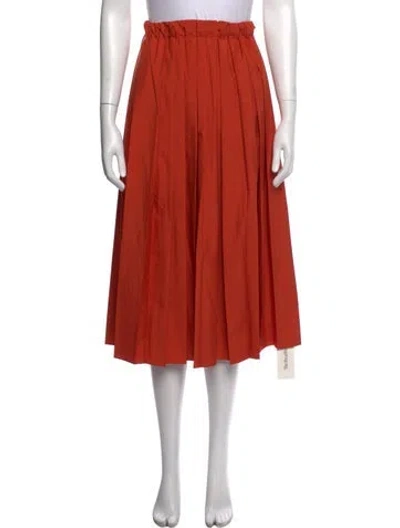 Pre-owned Tibi Midi Length Skirt In Orange