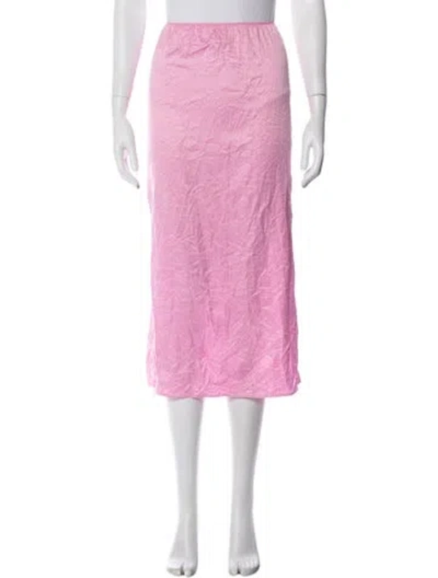 Pre-owned Tibi Midi Length Skirt In Pink