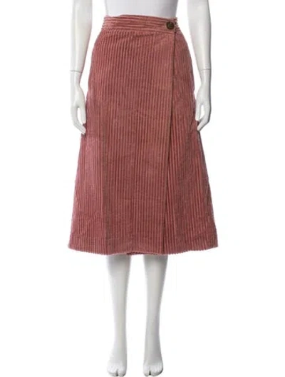 Pre-owned Tibi Midi Length Skirt In Pink