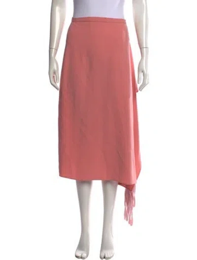 Pre-owned Tibi Midi Length Skirt In Pink