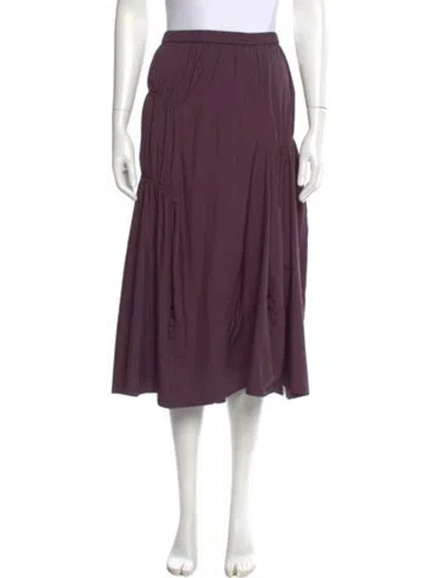 Pre-owned Tibi Midi Length Skirt In Purple