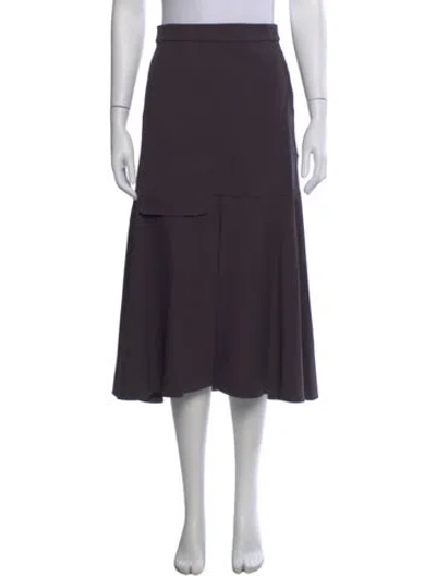 Pre-owned Tibi Midi Length Skirt In Purple
