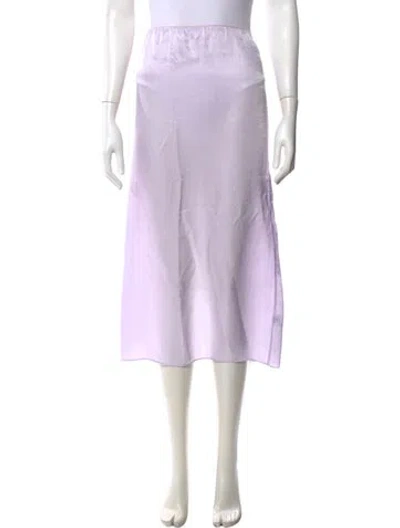 Pre-owned Tibi Midi Length Skirt In Purple