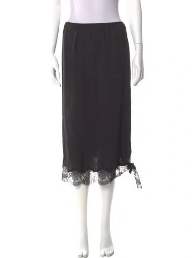 Pre-owned Tibi Midi Length Skirt W/ Tags In Black