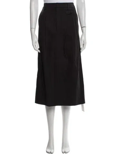 Pre-owned Tibi Midi Length Skirt W/ Tags In Black