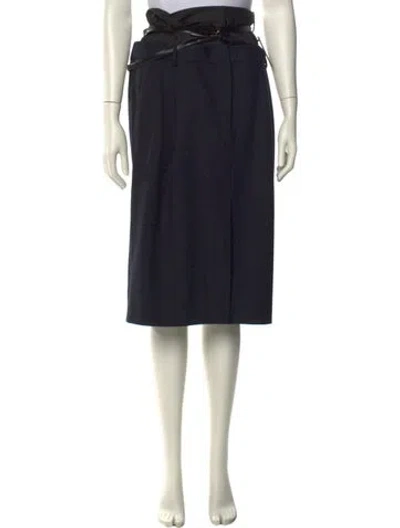 Pre-owned Tibi Midi Length Skirt W/ Tags In Black