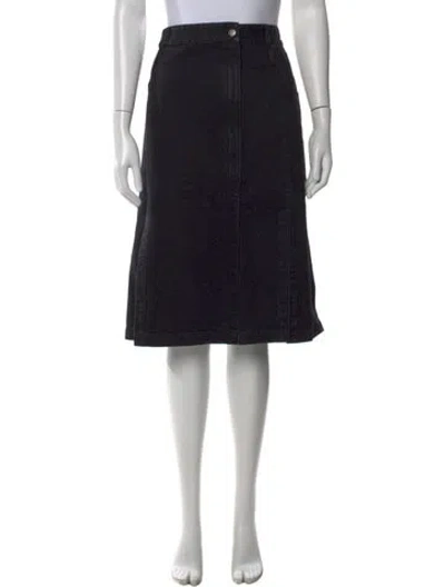 Pre-owned Tibi Midi Length Skirt W/ Tags In Black