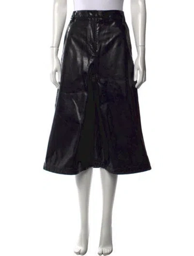 Pre-owned Tibi Midi Length Skirt W/ Tags In Black