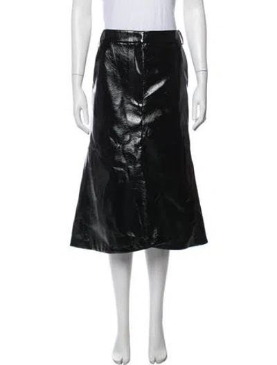 Pre-owned Tibi Midi Length Skirt W/ Tags In Black